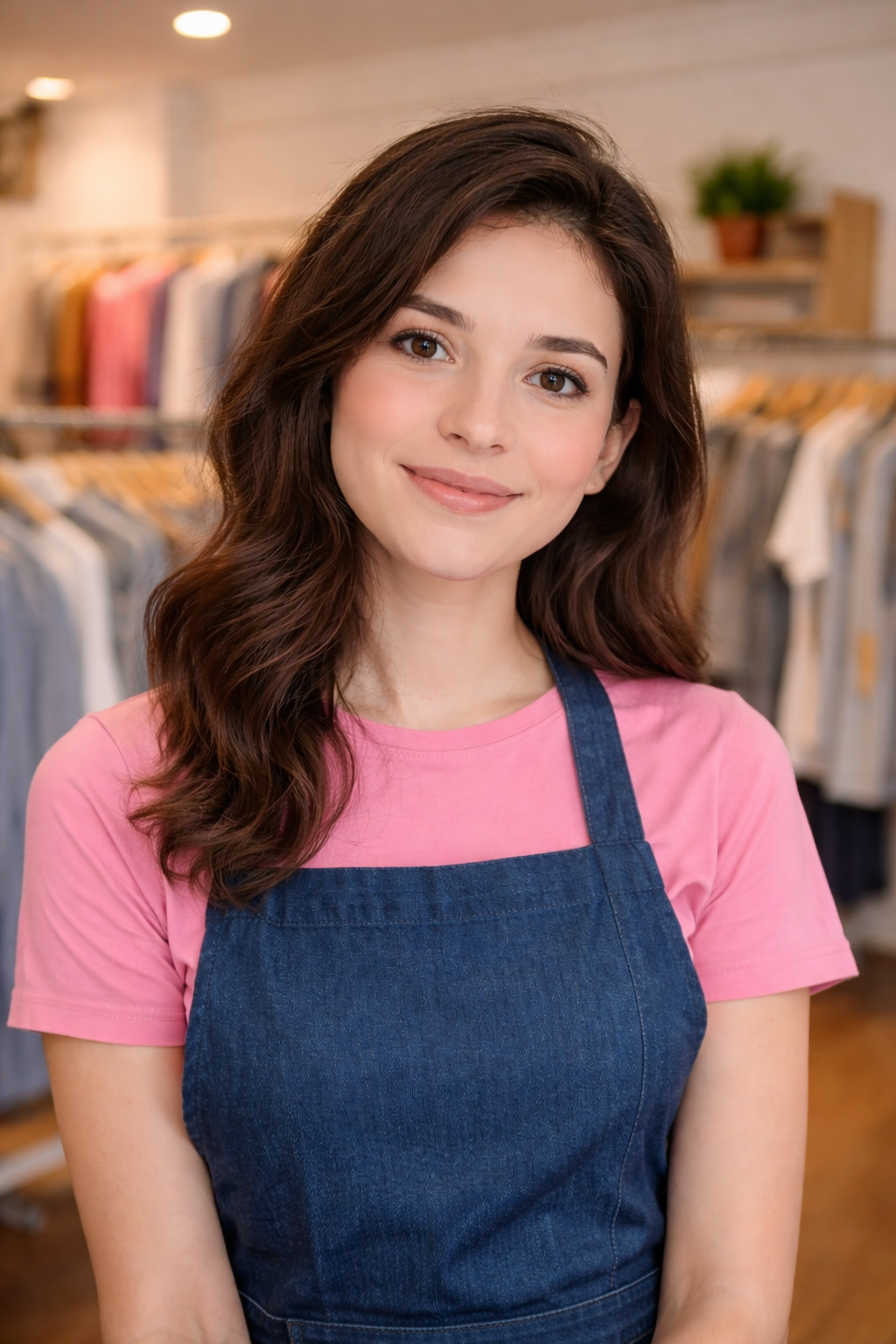 Empreendedora utilizando maquininha de cartão para vendas em loja